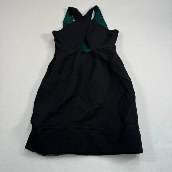 Maeve Anthropologie Criss Cross Back Dress Womens Sz 2 Sleeveless Black Pockets - Picture 11 of 11